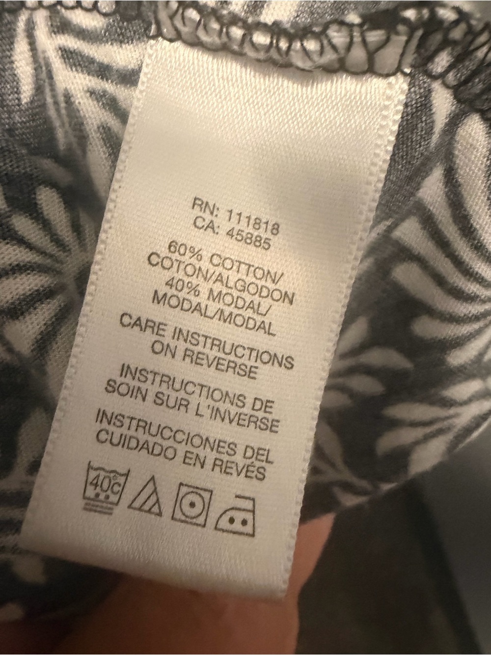 MICHAEL Michael Kors Black and White Floral Knee Length Dress 1X - Picture 6 of 6